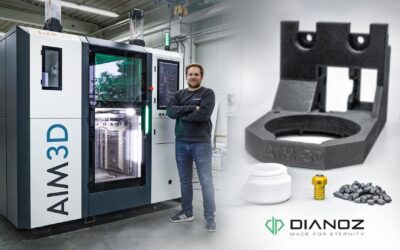 Be it ceramic or carbide: Diamond nozzle has been printing without wear for three years