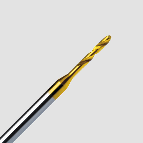 HSS-E-PM micro drill, with gold coating, designed for precise and efficient drilling