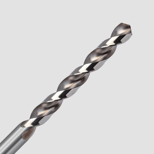 Close-up of a type W twist drill