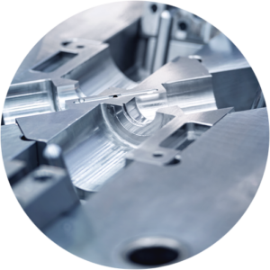 Complex die casting mould used in industry for the manufacture of metal parts by casting processes