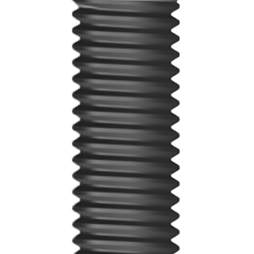Close-up of a through-hole thread