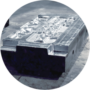 Metal moulds that have been processed using hot forming techniques, with complex structures and surfaces
