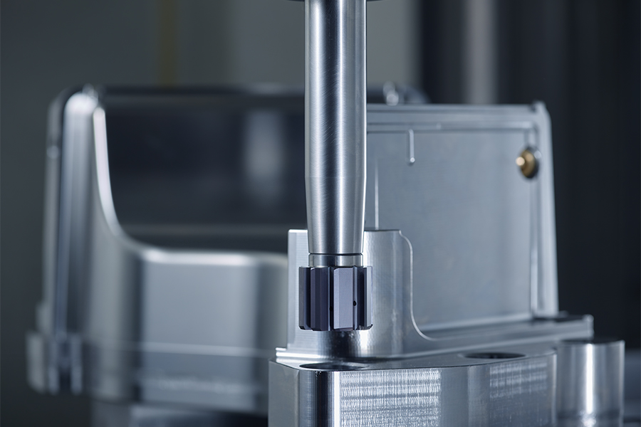 Präzisionswerkzeug in einer Maschine zur Metallverarbeitung