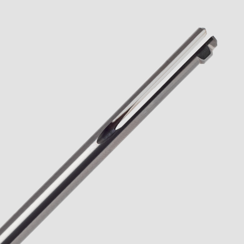 Close-up of a deburring fork