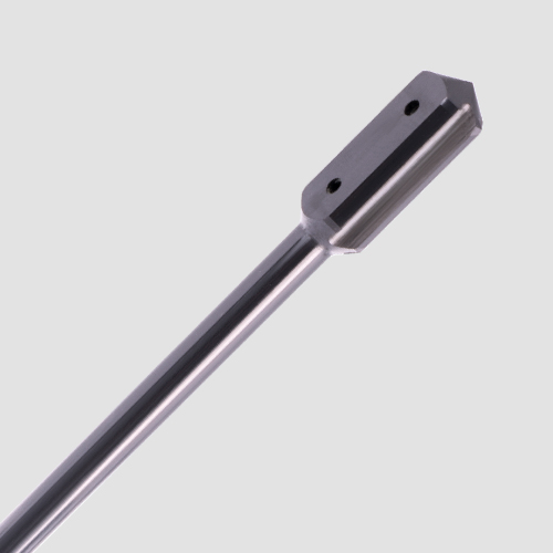 Close-up of a deburring reamer