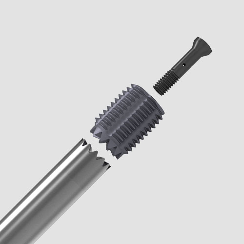 View of a modular fluteless tap from Gühring