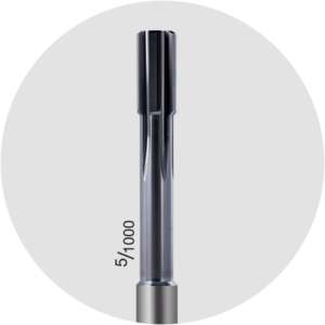 Close-up of a high-performance reamer HR 500 5/1000