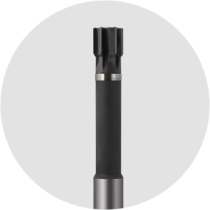 Close-up of a high-performance reamer HR 500 G Cutting material HM-best.
