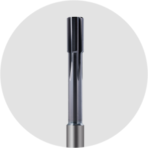 Wide-angle shot of a high-performance reamer with sharp cutting edges