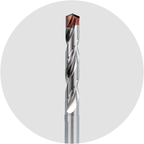 Close-up of a BT 800 modular drill Nahaufnahme eines modularen Bohrers BT 800